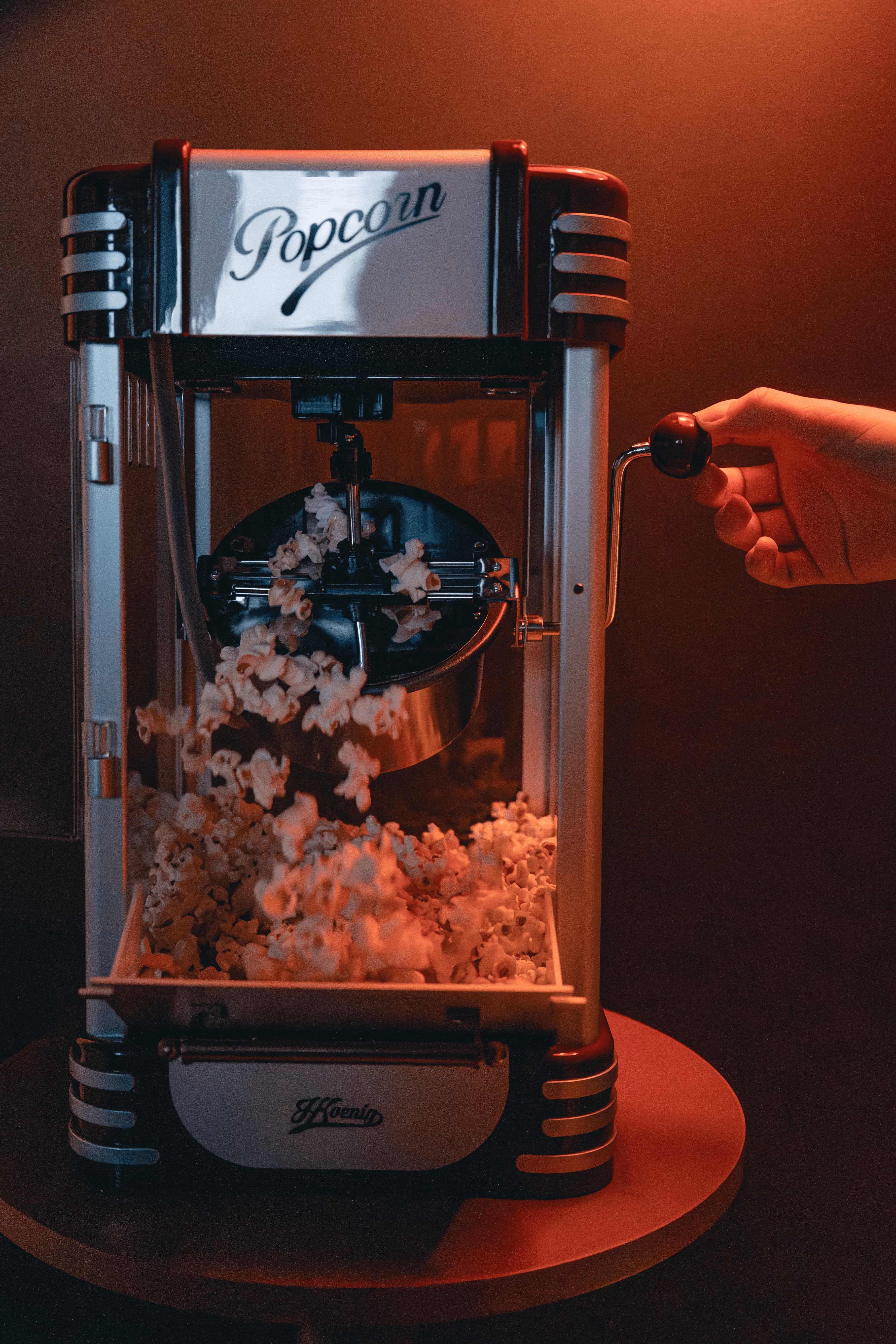 Machine à popcorn rétro